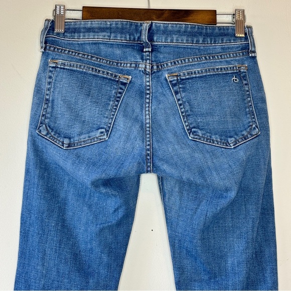 Rag & Bone Dre Low-Rise Slim Boyfriend Jean Mission with Holes Color Size 24 - Picture 10 of 12